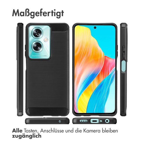 imoshion Brushed Back Cover Oppo A79 - Schwarz