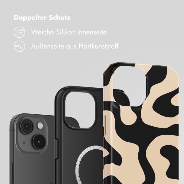 Selencia Vivid Rückabdeckung mit MagSafe Apple iPhone 14 - Art Wave Black