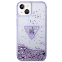 Guess Liquid Glitter Back Cover für das iPhone 14 - Violett