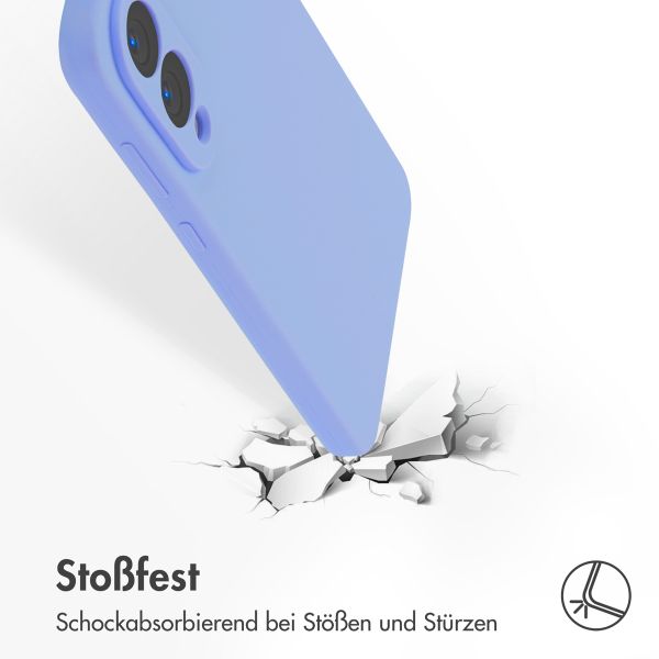 Accezz Liquid Silikoncase mit MagSafe Samsung Galaxy S25 Edge - Violett