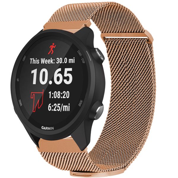 imoshion Mailändische Magnetarmband für das Garmin Forerunner 245 - Rose Gold