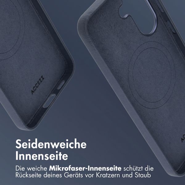 Accezz MagSafe Leather Backcover Samsung Galaxy A57 (5G) - Nightfall Blue