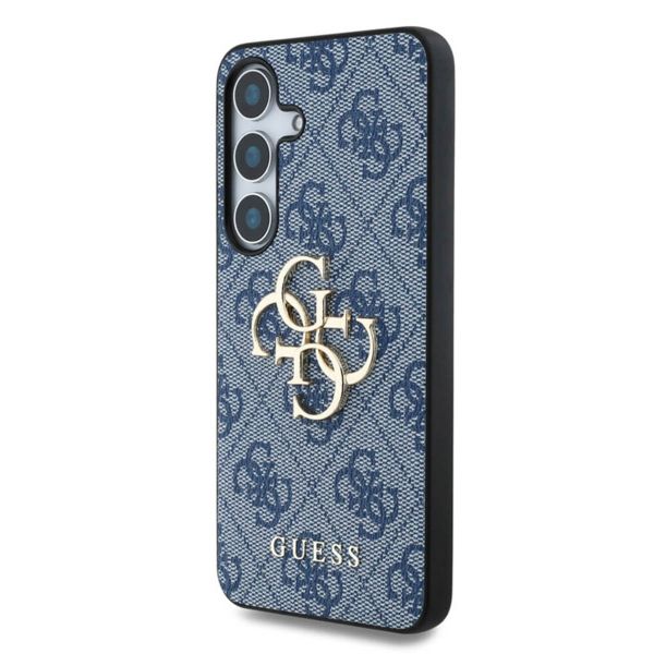 Guess 4G Metal Logo Back Cover Samsung Galaxy S25 - Blau