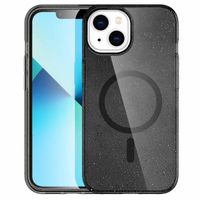 imoshion Sparkle Back Cover mit MagSafe Apple iPhone 14 - Glitter Schwarz