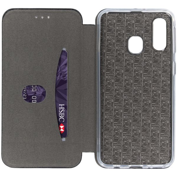 Schlankes Klapphülle Schwarz Samsung Galaxy A40