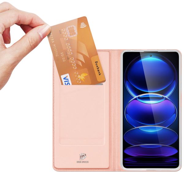 Dux Ducis Slim TPU Klapphülle für das Xiaomi Redmi Note 12 Pro Plus - Rose Gold