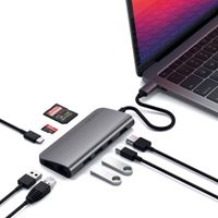 Satechi USB-C Multimedia Adapter | Multiport-Adapter für Laptops - Space Grau