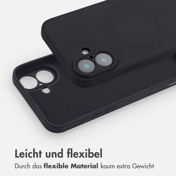 imoshion Color Back Cover mit MagSafe für das iPhone 16 - Schwarz