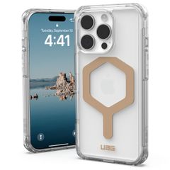 UAG Plyo Backcover MagSafe für das iPhone 16 Pro - Ice / Gold