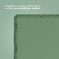 imoshion Schutzhülle mit Handgriff kindersicher Samsung Galaxy Tab A11 Plus / A9 Plus - Olive Green