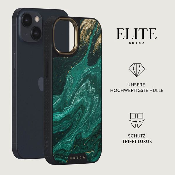 Burga Elite Gold Backcover für das iPhone 15 Plus - Emerald Pool