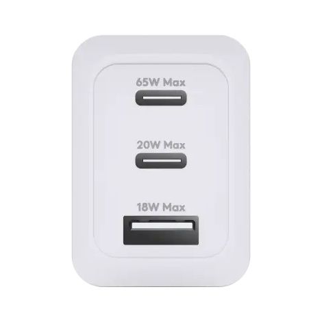 dbramante1928 Re-charge Ladegerät 2x USB-C 65 W und USB-A 18 W - Weiß