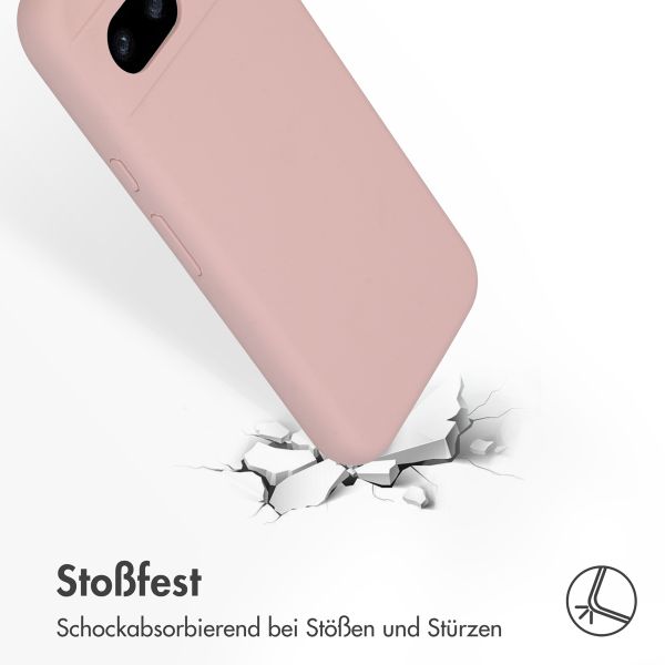 Accezz Liquid Silikoncase Google Pixel 8a - Rosa