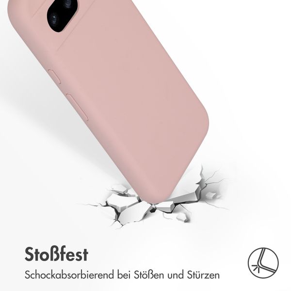 Accezz Liquid Silikoncase für das Google Pixel 8a - Rosa