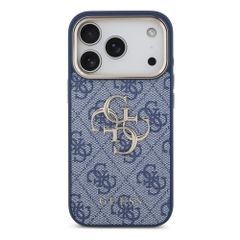 Guess 4G Metal Logo Back Cover Apple iPhone 18 Pro Max / 17 Pro Max - Blue