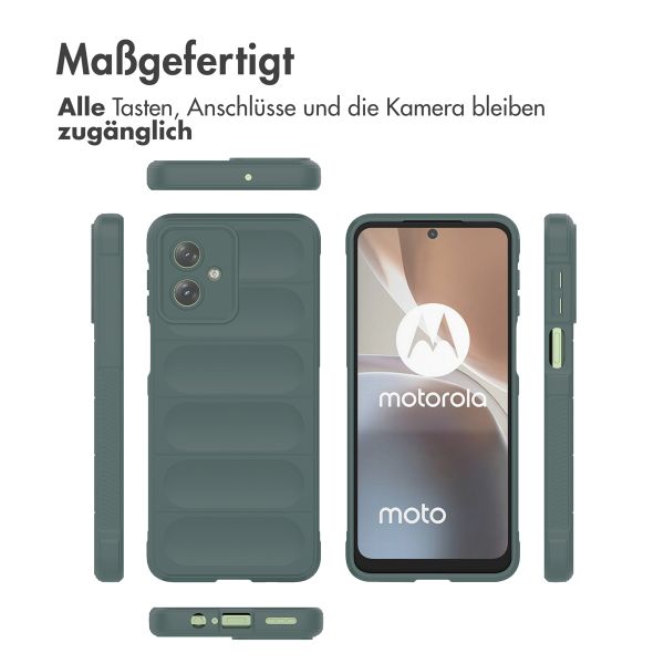 imoshion EasyGrip Back Cover für das Motorola Moto G54 - Dunkelgrün