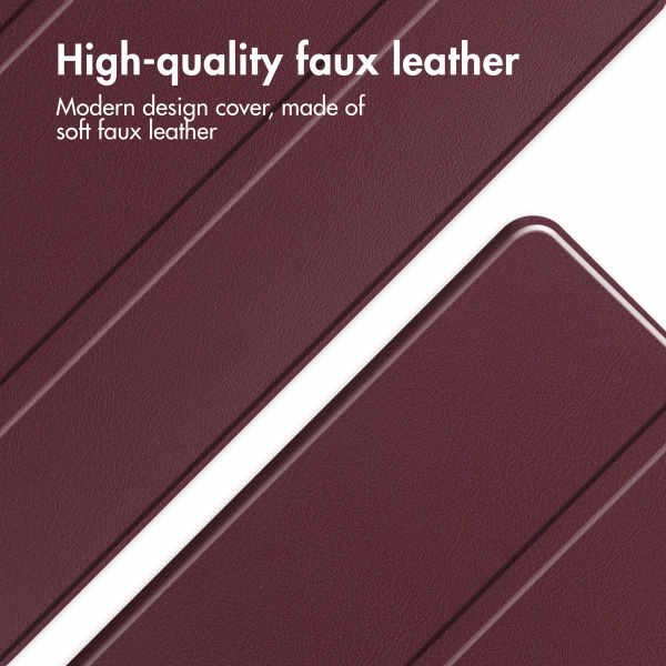imoshion Trifold Klapphülle Apple iPad Air 11 Zoll (2026) M4 / (2025) M3 / (2024) M2 / Air 5 (2022) / Air 4 (2020) - Bordeaux