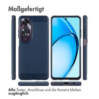 imoshion Brushed Back Cover für das Oppo A60 4G - Dunkelblau