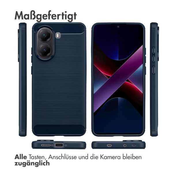 imoshion Brushed Back Cover Xiaomi Poco X7 Pro - Dunkelblau