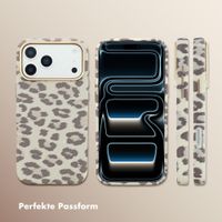 Selencia Sabi Backcover Leopardenmuster mit MagSafe Apple iPhone 17 Pro Max - Soft Ivory