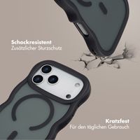 Selencia Wavy Backcover mit MagSafe Apple iPhone 17 Pro Max - Schwarz