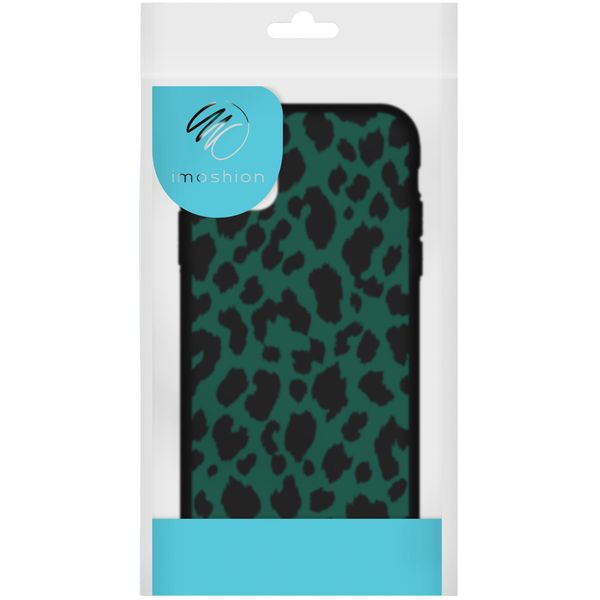 imoshion Design Hülle iPhone 12 (Pro) - Leopard - Grün / Schwarz