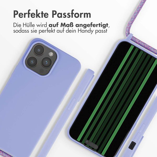 imoshion SilikonHülle mit Band Apple iPhone 15 Pro Max - Violett