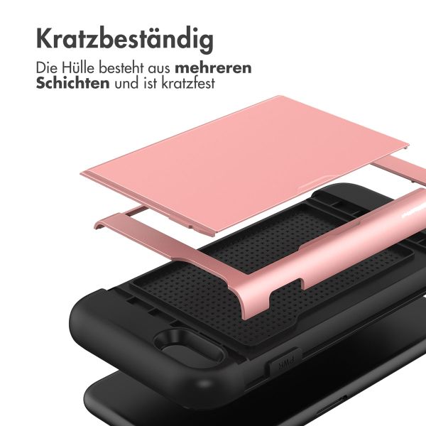 imoshion Backcover mit Kartenfach Apple iPhone SE (2022 / 2020) / 8 / 7 - Rosé gold