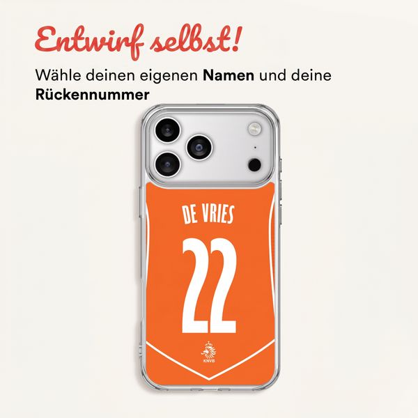 Gestalte dein eigene transparentes Nederlands Elftal Backcover Apple iPhone 17 Pro Max - Niederländische Nationalmannschaft '04