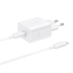 Samsung Original Power Adapter mit USB-C-Kabel - Ladegerät - USB-C-Anschluss - Fast Charger - 45 Watt - 1,8 m - Weiß