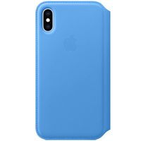 Apple Leather Folio Klapphülle für das Apple iPhone Xs / X - Cornflower