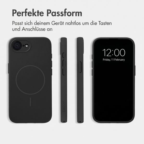 Accezz Grip Backcover mit MagSafe Apple iPhone 17e / 16e - Schwarz