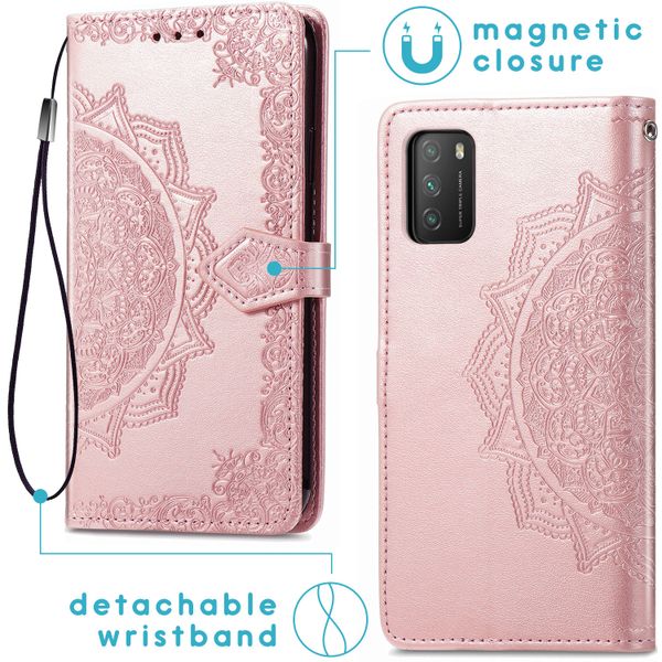 imoshion Mandala Klapphülle Xiaomi Poco M3 - Roségold