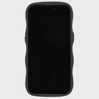 Holdit Wavy Case für das Apple iPhone 15 Pro - Black / Transparent