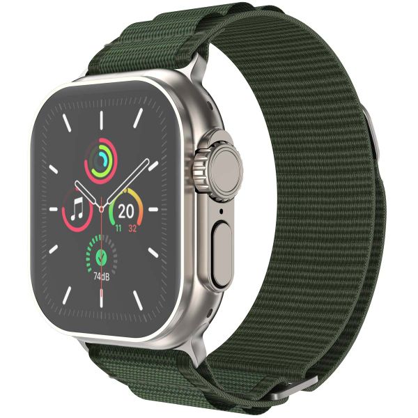 imoshion Nylon-Armband Alpine für die Apple Watch Series 1 bis 10 / SE / Ultra (2) (44/45/46/49 mm) - Grün