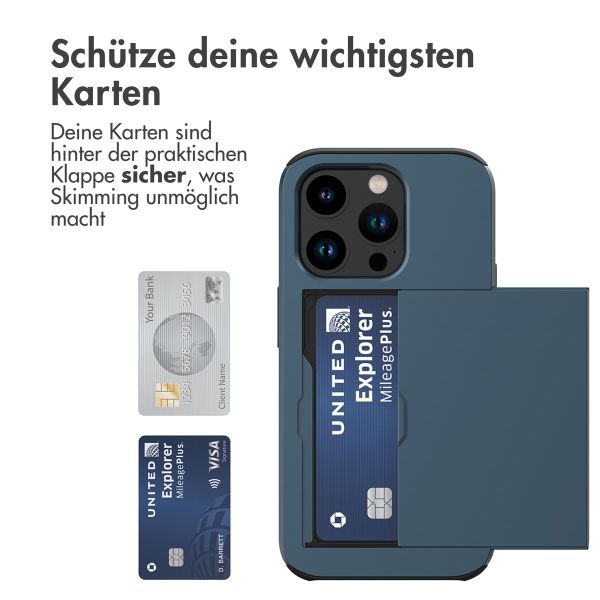 imoshion Backcover mit Kartenfach Apple iPhone 15 Pro - Dunkelblau