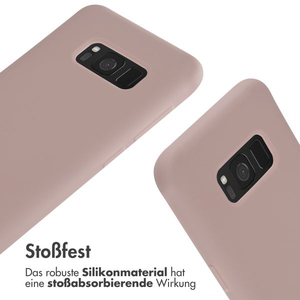 imoshion SilikonHülle mit Band Samsung Galaxy S8 - Sand Pink