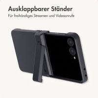 imoshion Color Backcover mit Ständer Samsung Galaxy Z Flip 8 - Schwarz