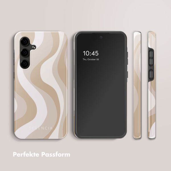 Selencia Vivid Tough Back Cover für das Samsung Galaxy S24 FE - Desert Waves Beige