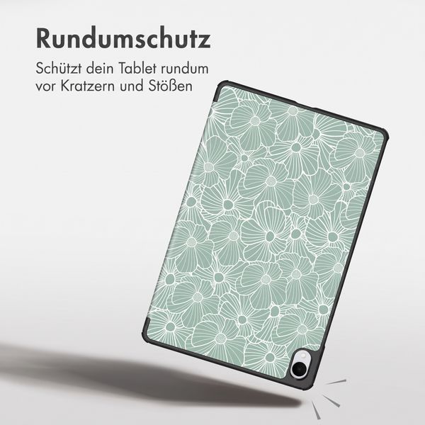 imoshion Design Trifold Klaphülle Samsung Galaxy Tab S11 - Botanica