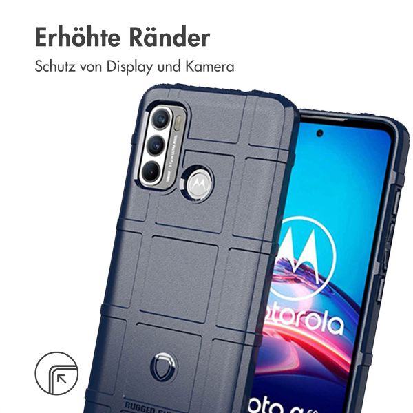 imoshion Rugged Shield Backcover für das Motorola Moto G60 - Dunkelblau