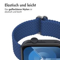 imoshion Gewebtes Nylonarmband für das Apple Watch Series 1 bis 11 / SE / Ultra (44/45/46/49 mm) - Dunkelblau