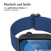 imoshion Gewebtes Nylonarmband für die Apple Watch Series 1 bis 10 / SE / Ultra (2) (44/45/46/49 mm) - Dunkelblau