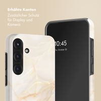 Selencia Vivid Rückabdeckung mit MagSafe Samsung Galaxy S25 - Golden Beige Marble