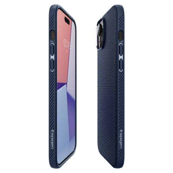 Spigen Liquid Air™ Case für das iPhone 15 Plus - Navy Blue