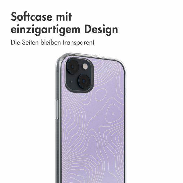 imoshion Design Hülle iPhone 14 - topo_lilac
