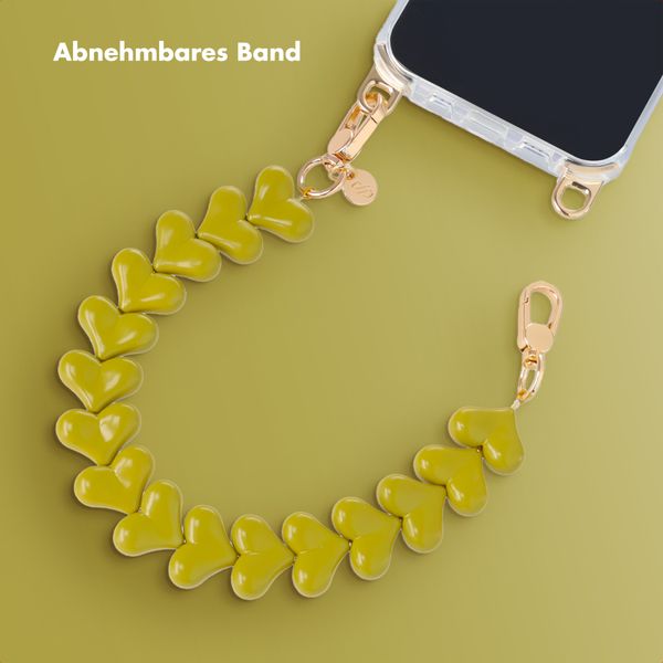 Selencia Lova Herz-Handgelenkbande - Olive Dust