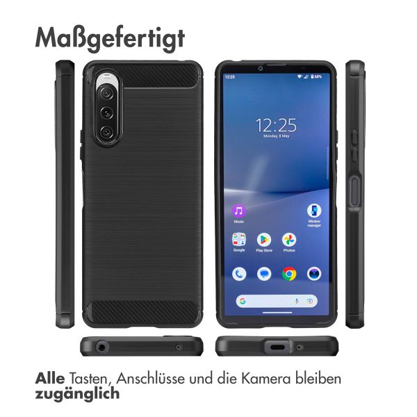 imoshion Brushed Back Cover Sony Xperia 10 V - Schwarz