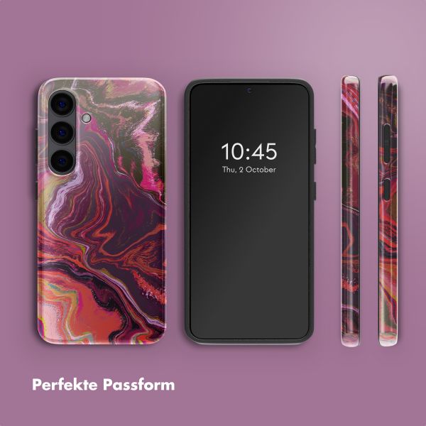 Selencia Vivid Back Cover Samsung Galaxy S24 - Marble Purple