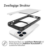 imoshion Rugged Hybrid Case für das iPhone 13 Pro Max - Schwarz / Transparent